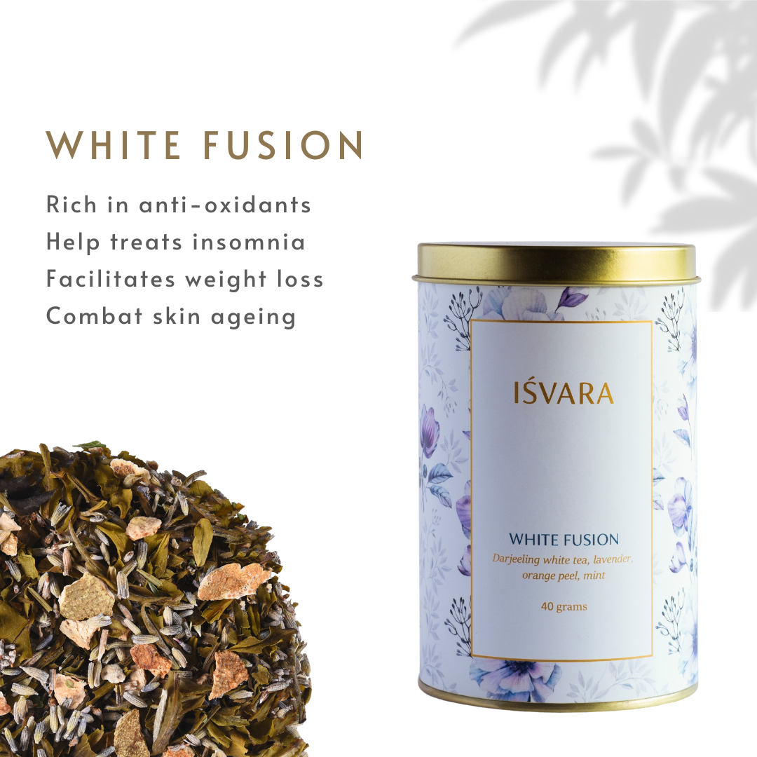 Skincare teas white fusion white tea IŚVARA