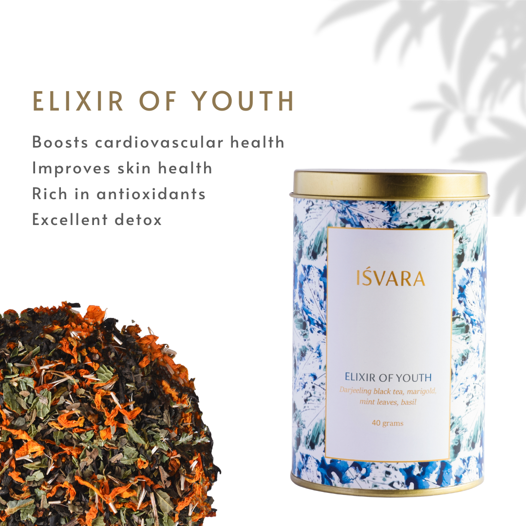 Skincare teas elixir of youth black tea IŚVARA
